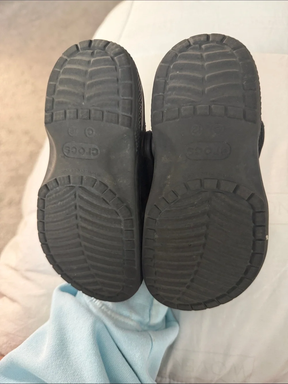 CROCS Kids Black Classic Clog Sandals unisex Size C12